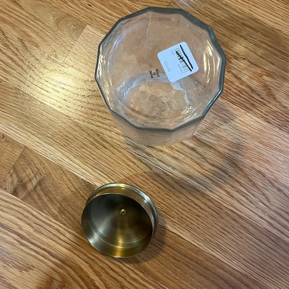 Anthropologie Janie Glass Container Set of Four NIB
